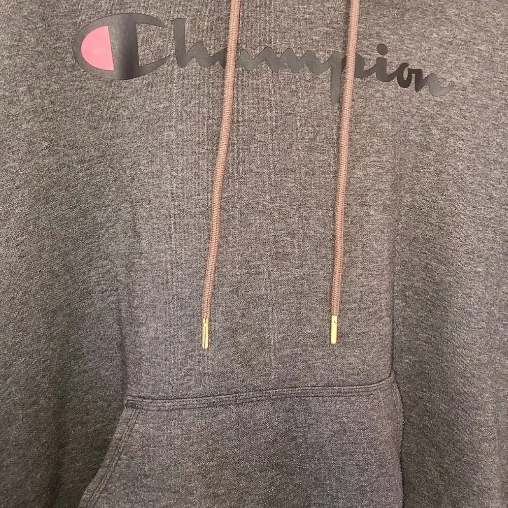 Champion Drawstring Hoodie (Dark Gray) - Picture 2 of 6